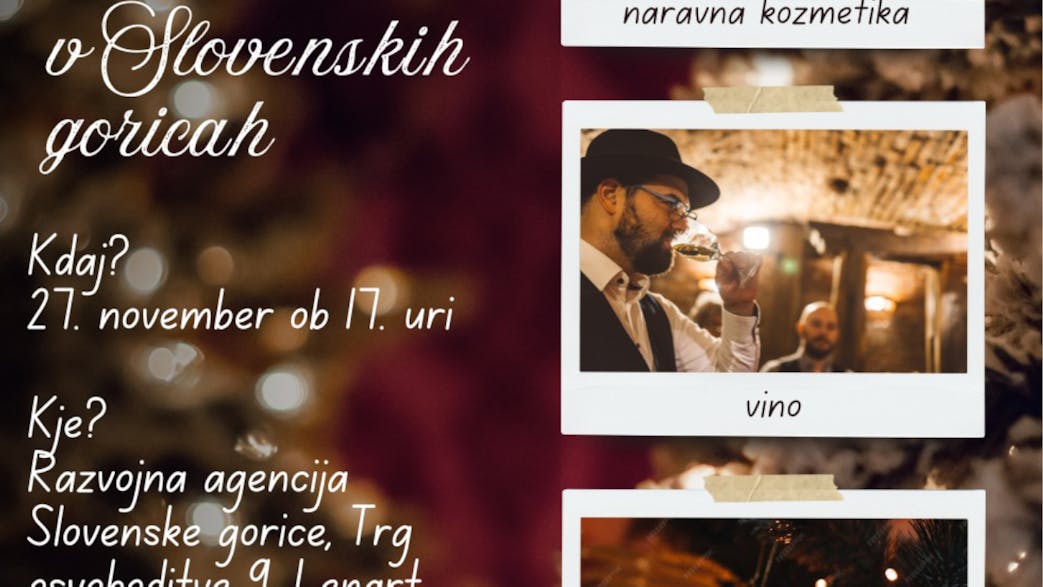 Praznični Craft&Wine v Slovenskih goricah